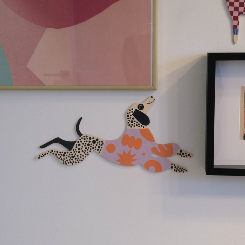 Pepper el perro dálmata – decoración de pared de madera
