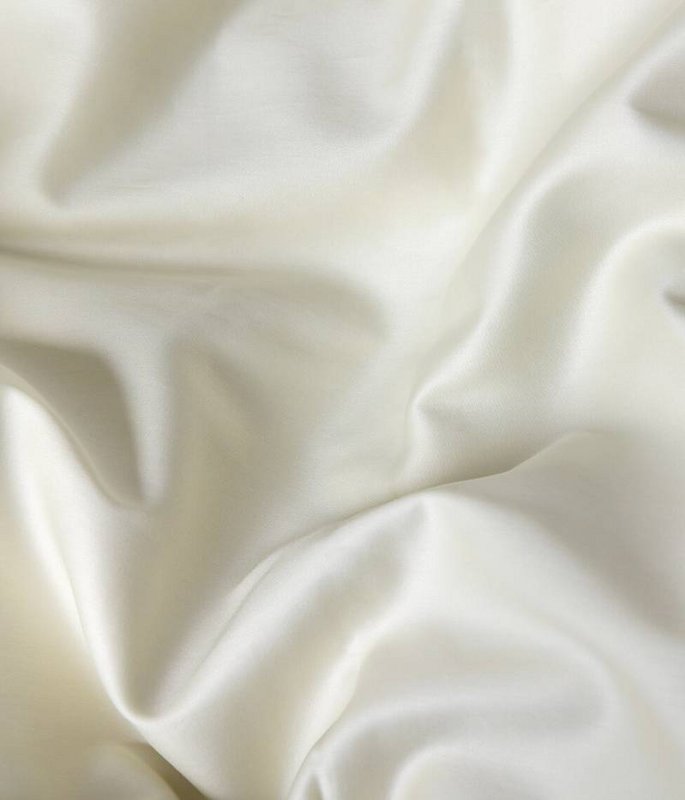 Satin-Bettwäsche-Set Solid Antique White