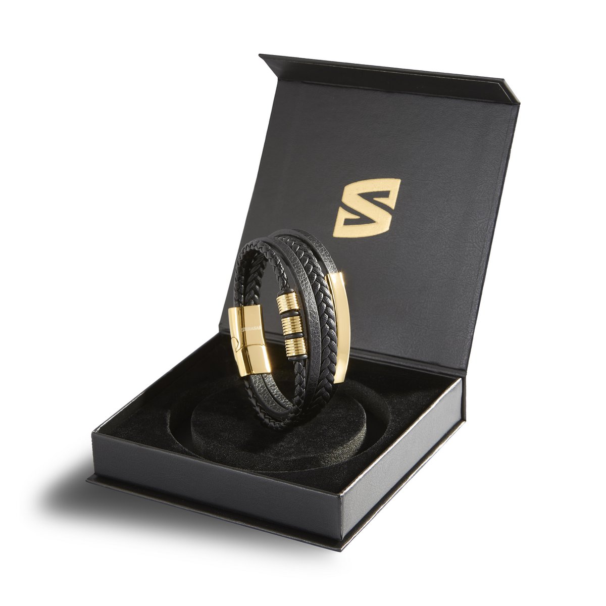 Leren armband "Brave"