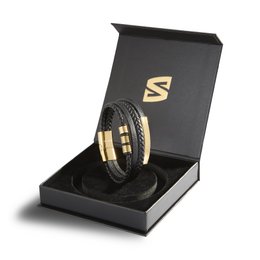 Leren armband "Brave"