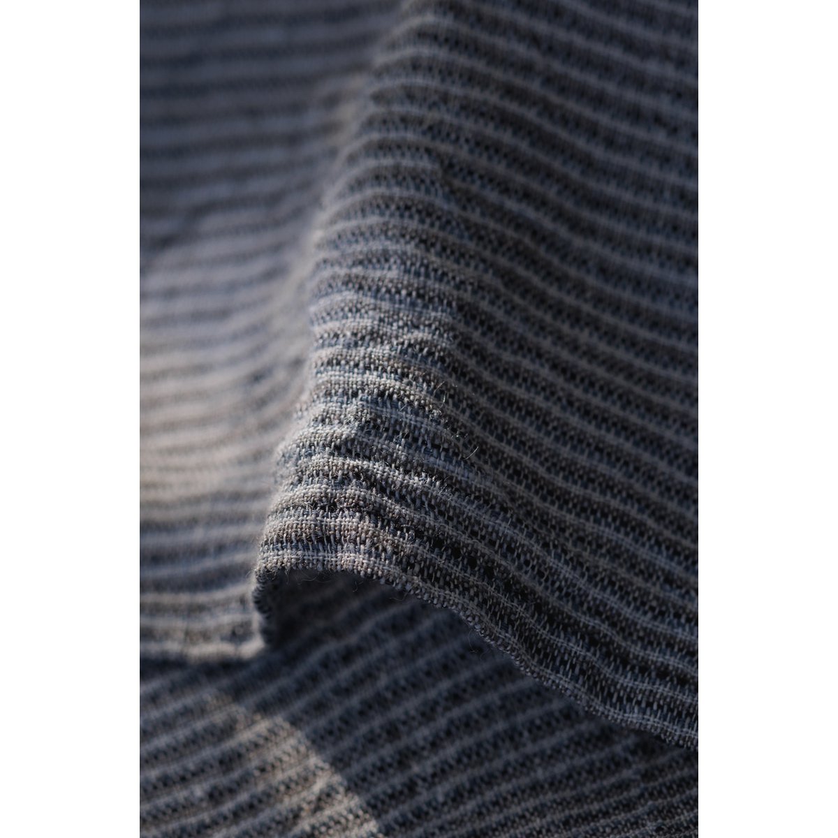 Theedoek (theedoek) / Denim strepen, 100% linnen