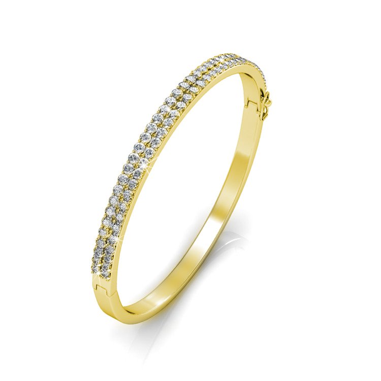 Bracelet Glamour - Doré et Cristal