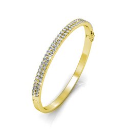 Bracelet Glamour - Doré et Cristal