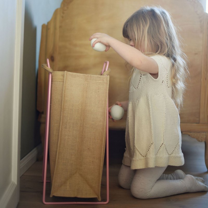 HELSINKI paper bag holder light pink
