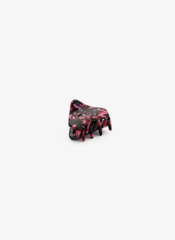 Hair clip Jade black/pink