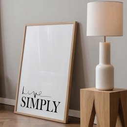 Poster: Live simply