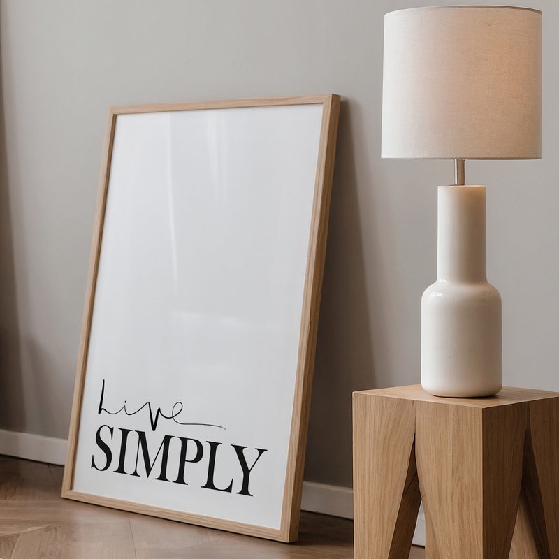Poster: Live simply