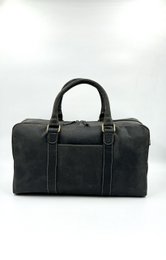 Håndlavet sort "Hunter" rejsetaske i læder – Artisan 46 cm kompakt Executive Weekender med indvendig skillevæg