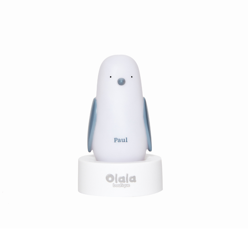 Night light - Penguin Paul - induction charging - white