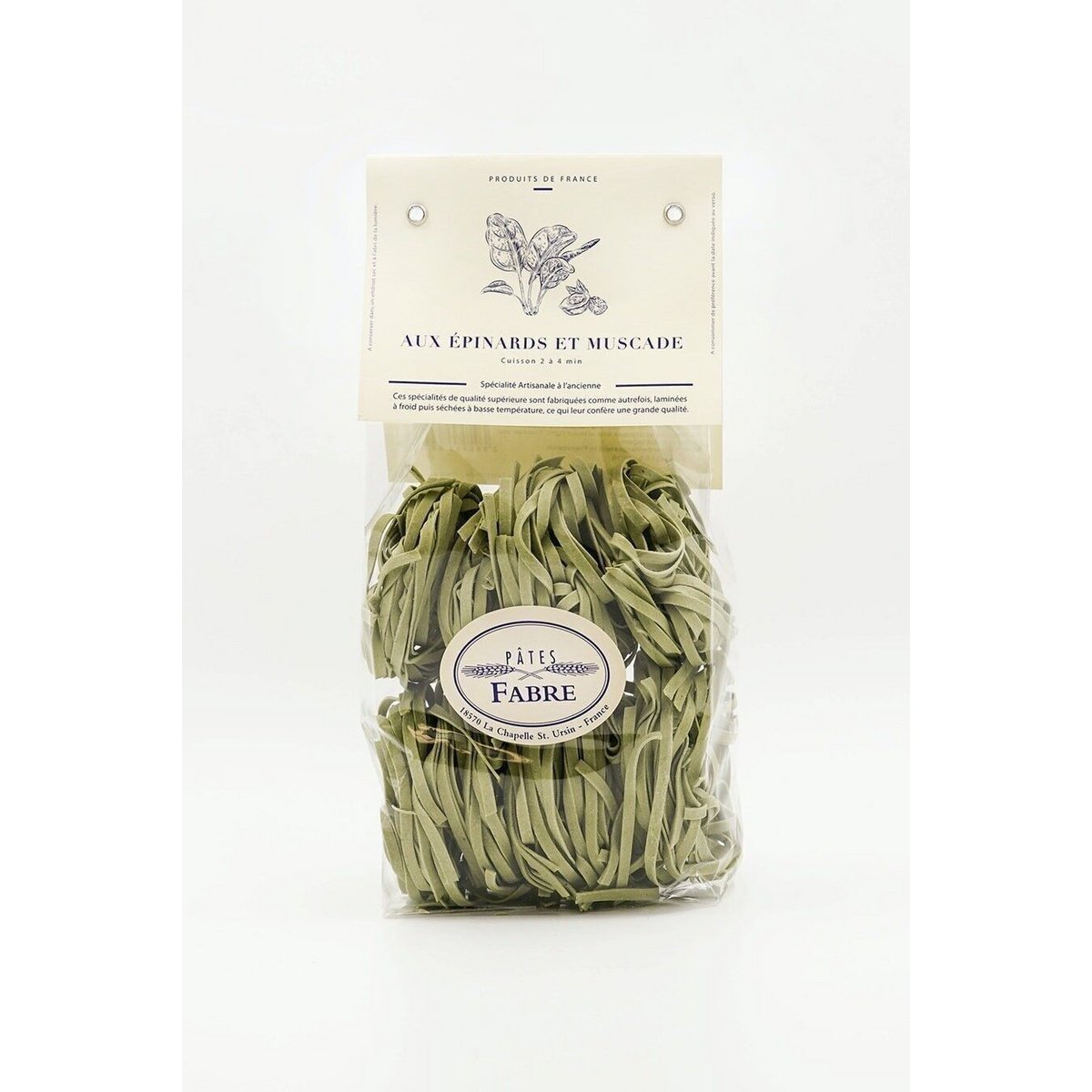 Pasta - Tagliatelle Nests Spinach & Nutmeg