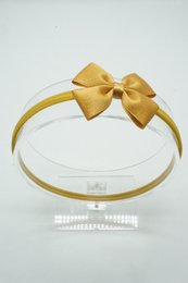 Cerchietto in nylon satinato metallizzato regular mini