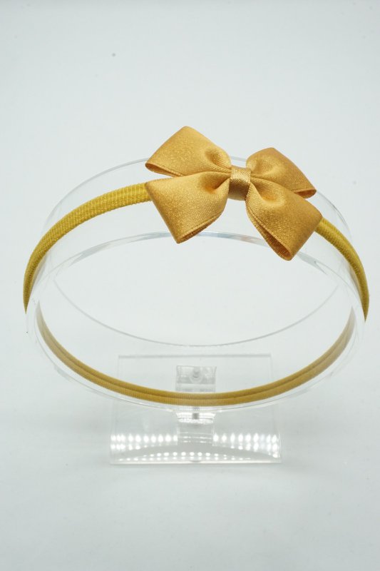 Cerchietto in nylon satinato metallizzato regular mini