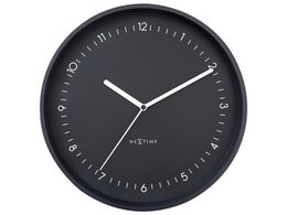 Zegar ścienny NeXtime Berlin 30 cm czarny