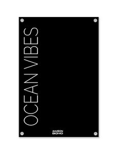 Outdoor Garden Poster | Ocean Vibes | Black | 70x100cm