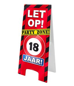 Warnschild - 18 Jahre alt