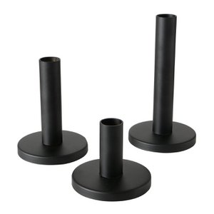 Candle stand set Malko 3-piece black