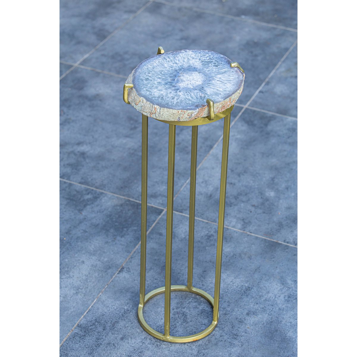 Mesa auxiliar de ágata