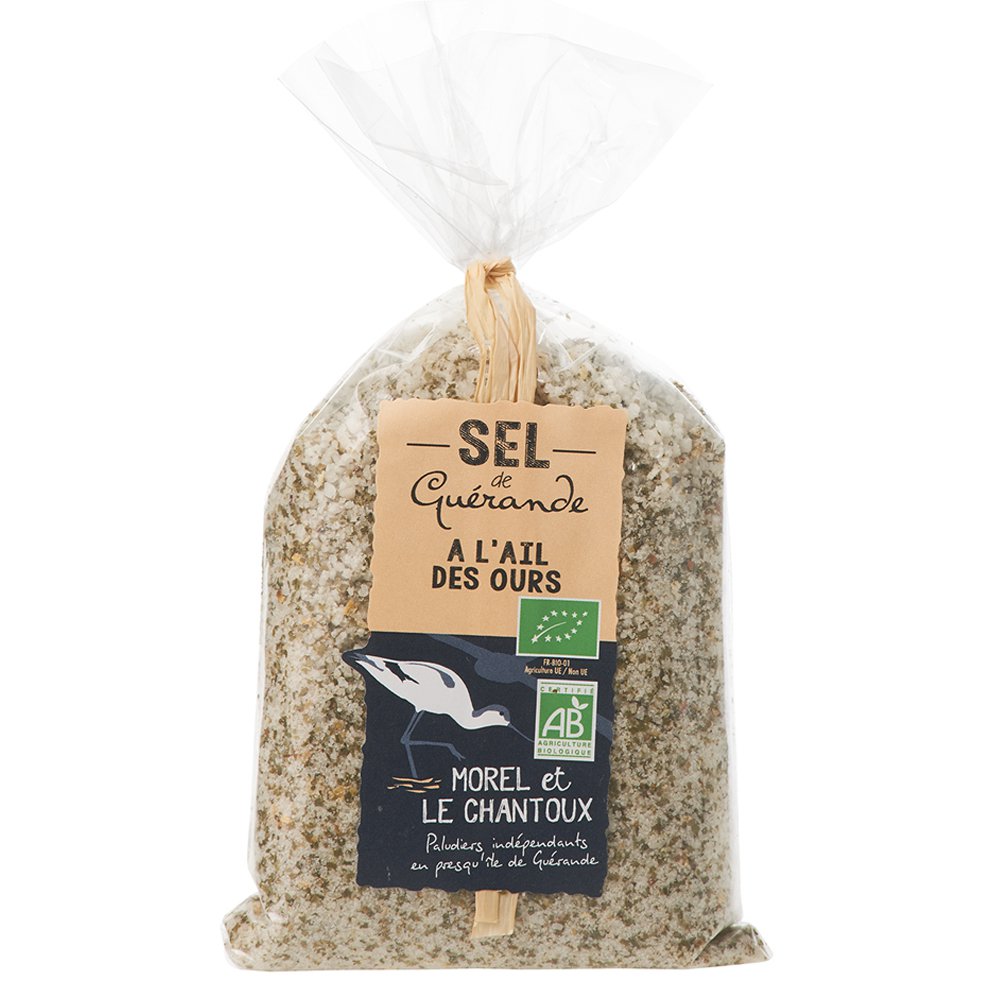 Sól PGI Guérande z ekologicznym dzikim czosnkiem - worek 250 g