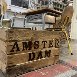 WOODEN BOX / CRATE Amsterdam