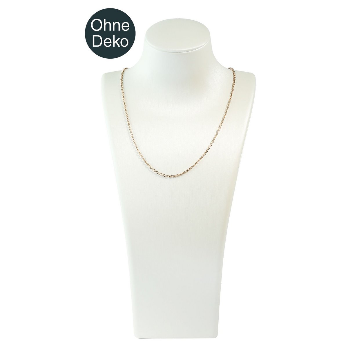 Buste, PU-bekleed, glanzend, 32,5 x 16 x 8,5 cm, wit