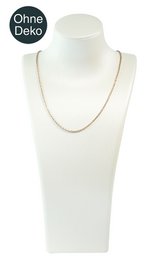 Buste, PU-bekleed, glanzend, 32,5 x 16 x 8,5 cm, wit