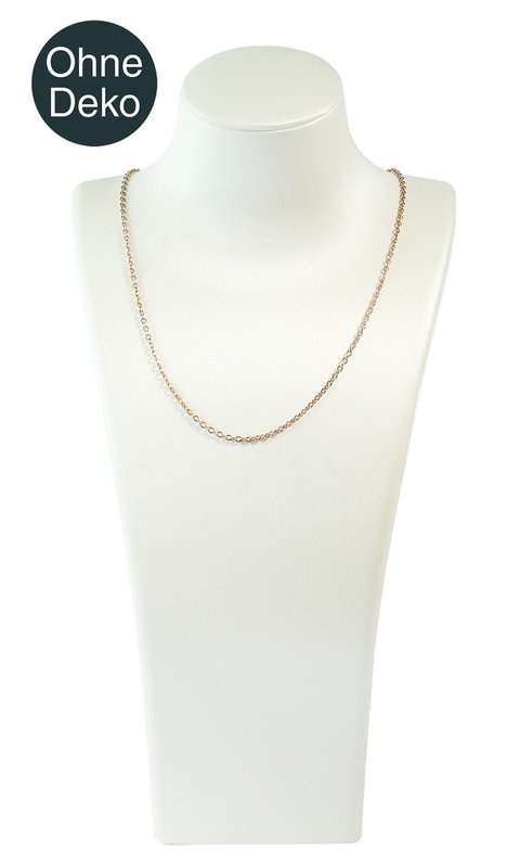 Buste, PU-bekleed, glanzend, 32,5 x 16 x 8,5 cm, wit