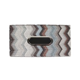 Tissue box zigzag gray blue pattern facial tissue box