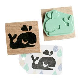 Leuke walvisstempel voor creatieve avonturen