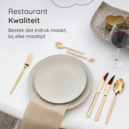 Besteckset Amor - 6 Personen / Gold 18,0 Edelstahl