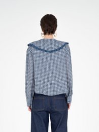 Mystic bluse med tartan print