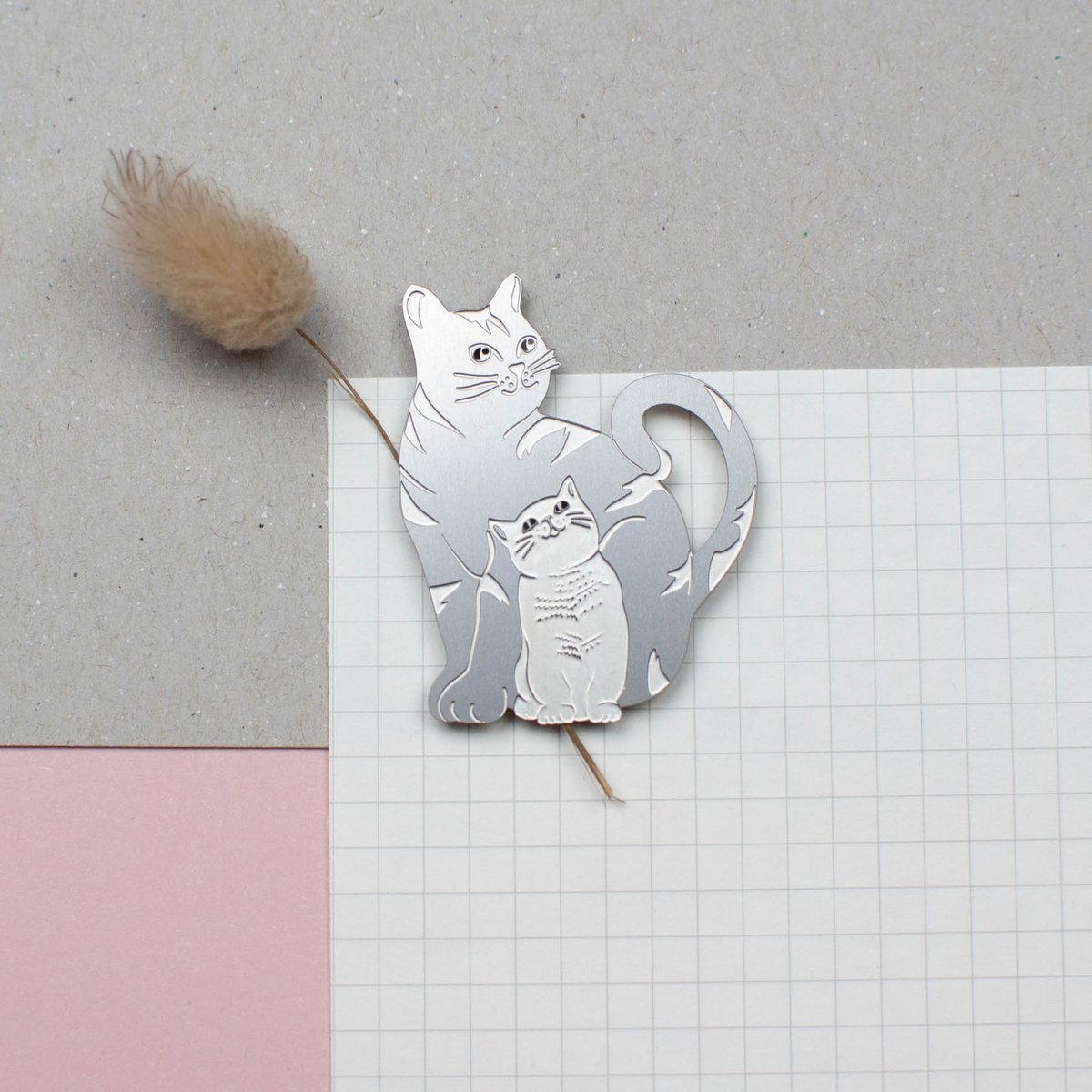 Imán metálico gato "mimine"