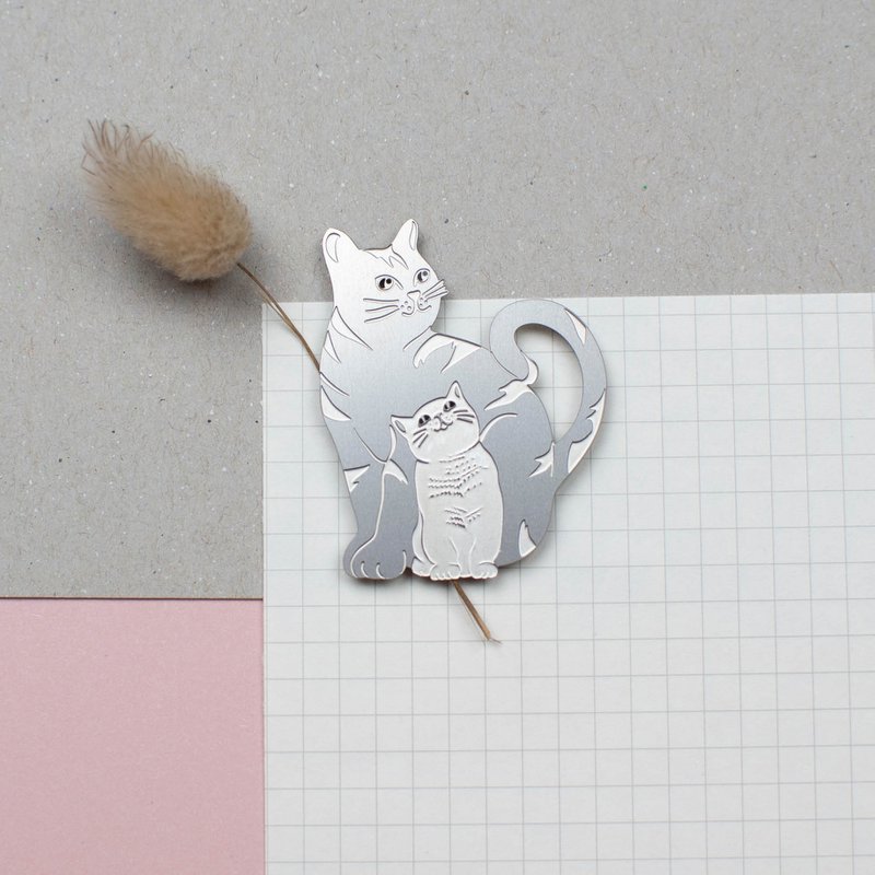 Magnet en métal chat "mimine"