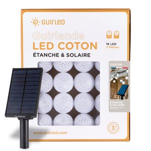 Snowflake Waterdichte en op zonne-energie werkende lichtslinger met LED-ballen