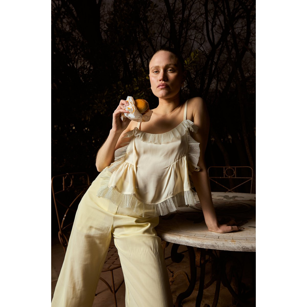 Sereniteit crème blouse
