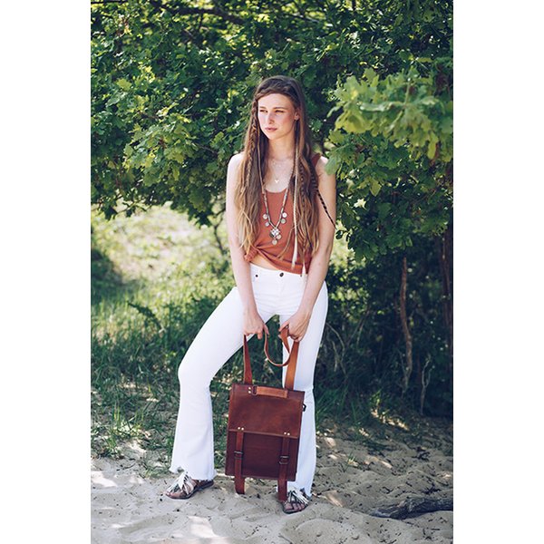 Khara Leather Backpack 15.5 "
