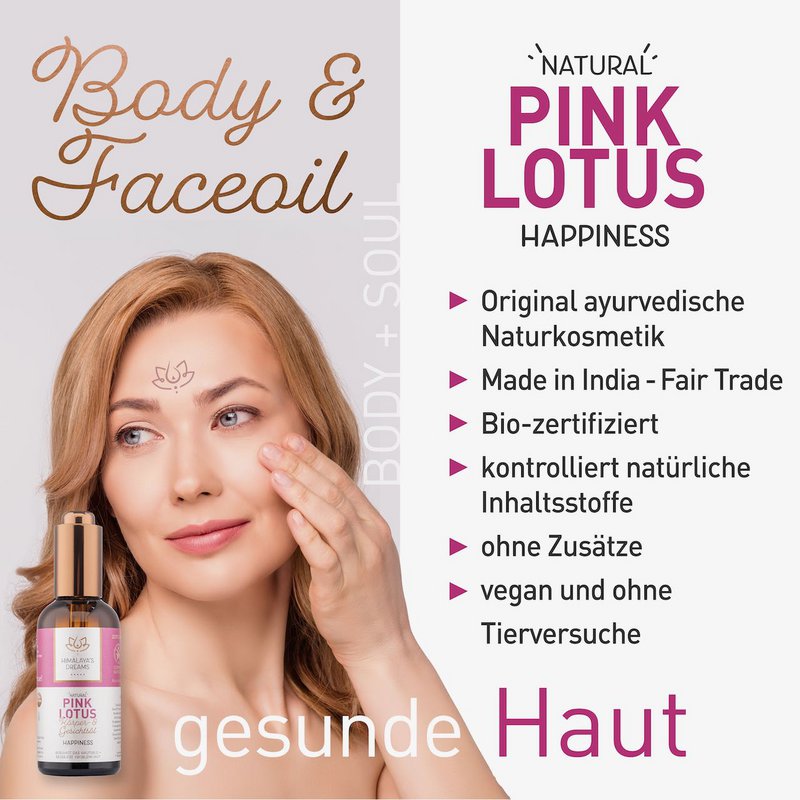 Ayurveda olejek do ciała i twarzy Pink Lotus/Happiness 100ml