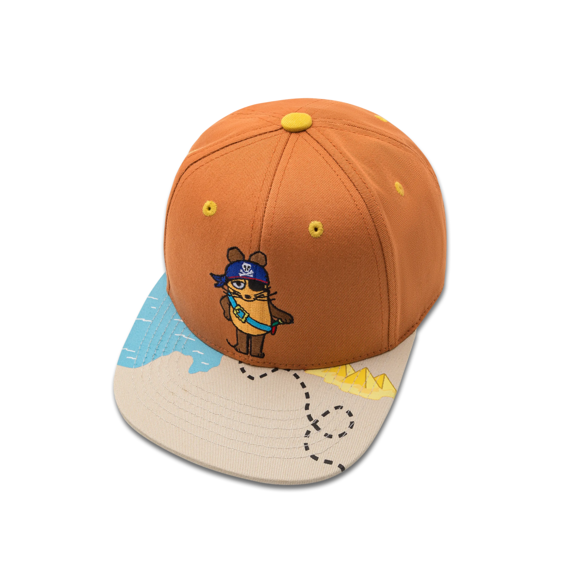 koaa – Die Maus "Pirat" – Snapback Kids brown/beige