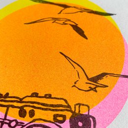 Riso Art Print/camera/A5/plantkleur