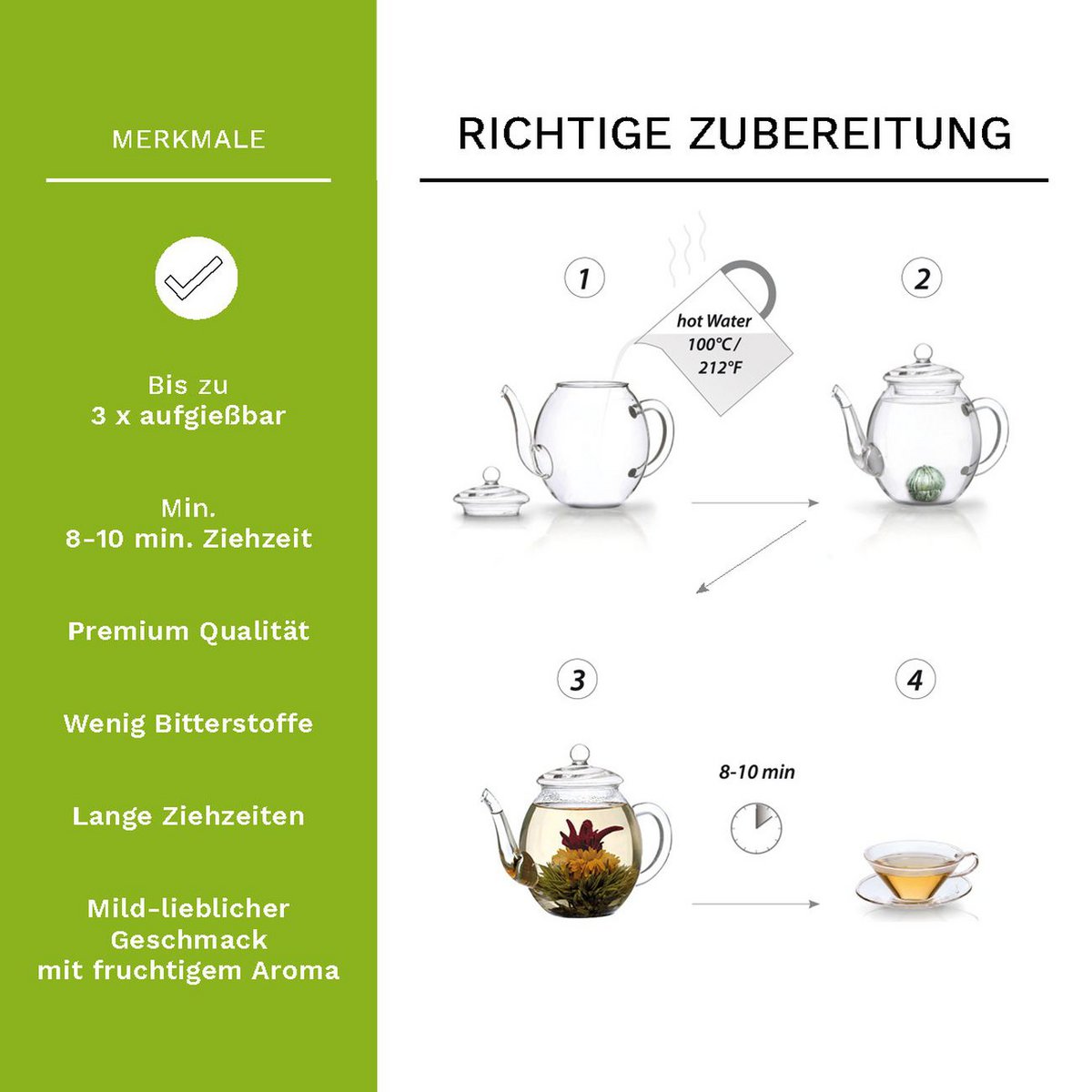 ErblühTee Grüntee 72er Packung