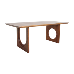 Esstisch aus abgeschrägtem Bullnose-Mangoholz
