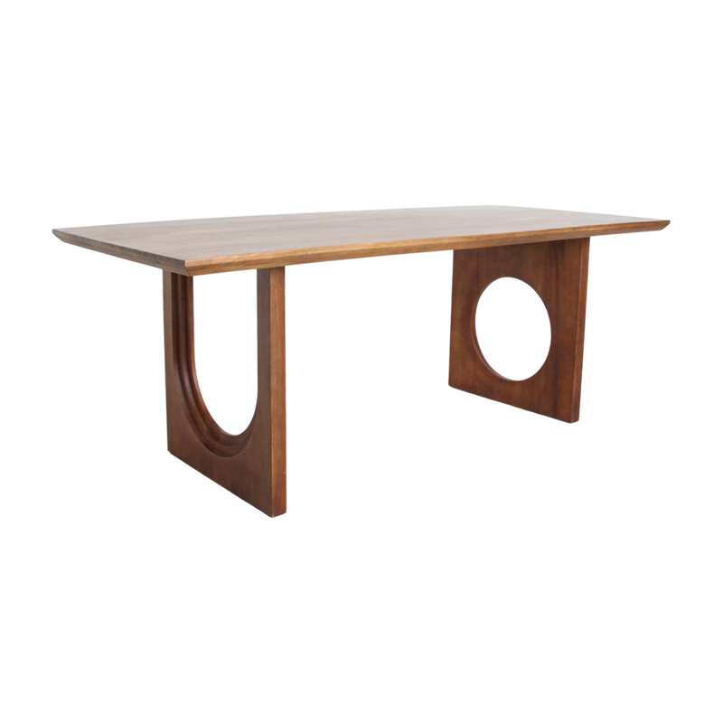 Esstisch aus abgeschrägtem Bullnose-Mangoholz