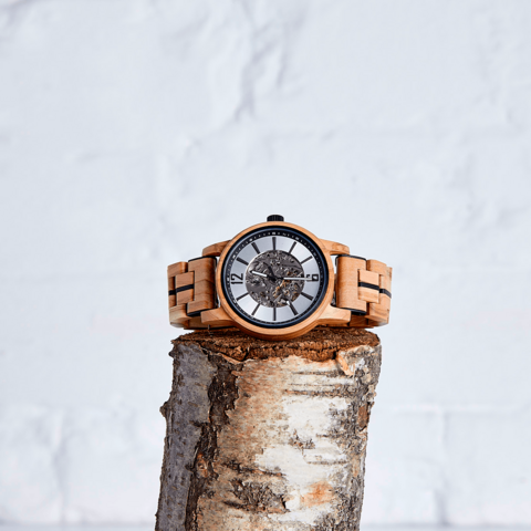 The Sycamore - Handmade Wood Vegan Mechanical Watch