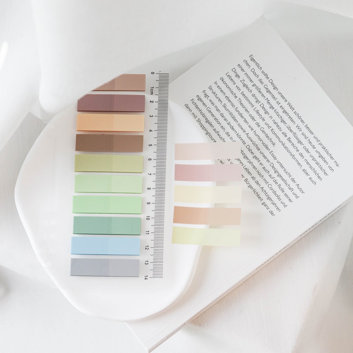 Meadow Mist | Ordinate Haftnotizen | Sticky Notes Pastell | Sticky Notes | Index Tabs | Sticky Notes Transparent | Sticky Tabs | Book Tabs | Annotating Tabs | Klebezettel Schule | Büro | 200 Stücke