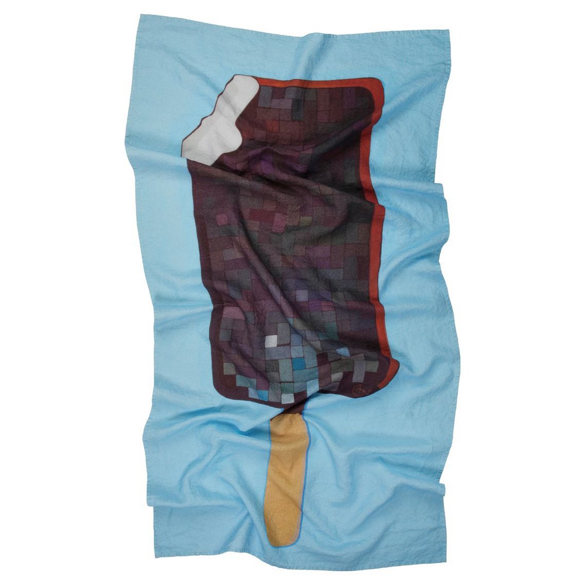 Linen beach towel Ice Cream - Agnė Kišonaitė