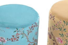 REPOSAPIES POLIESTER METAL 32X32X38 FLORES 2 SURT. LD190969