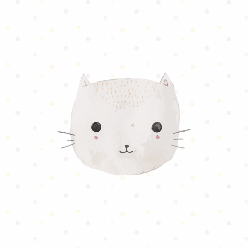 Plakat - Katzenaquarell