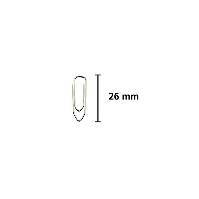 Paper clips Kangaro 26 mm angular box 1000 pcs galvanized