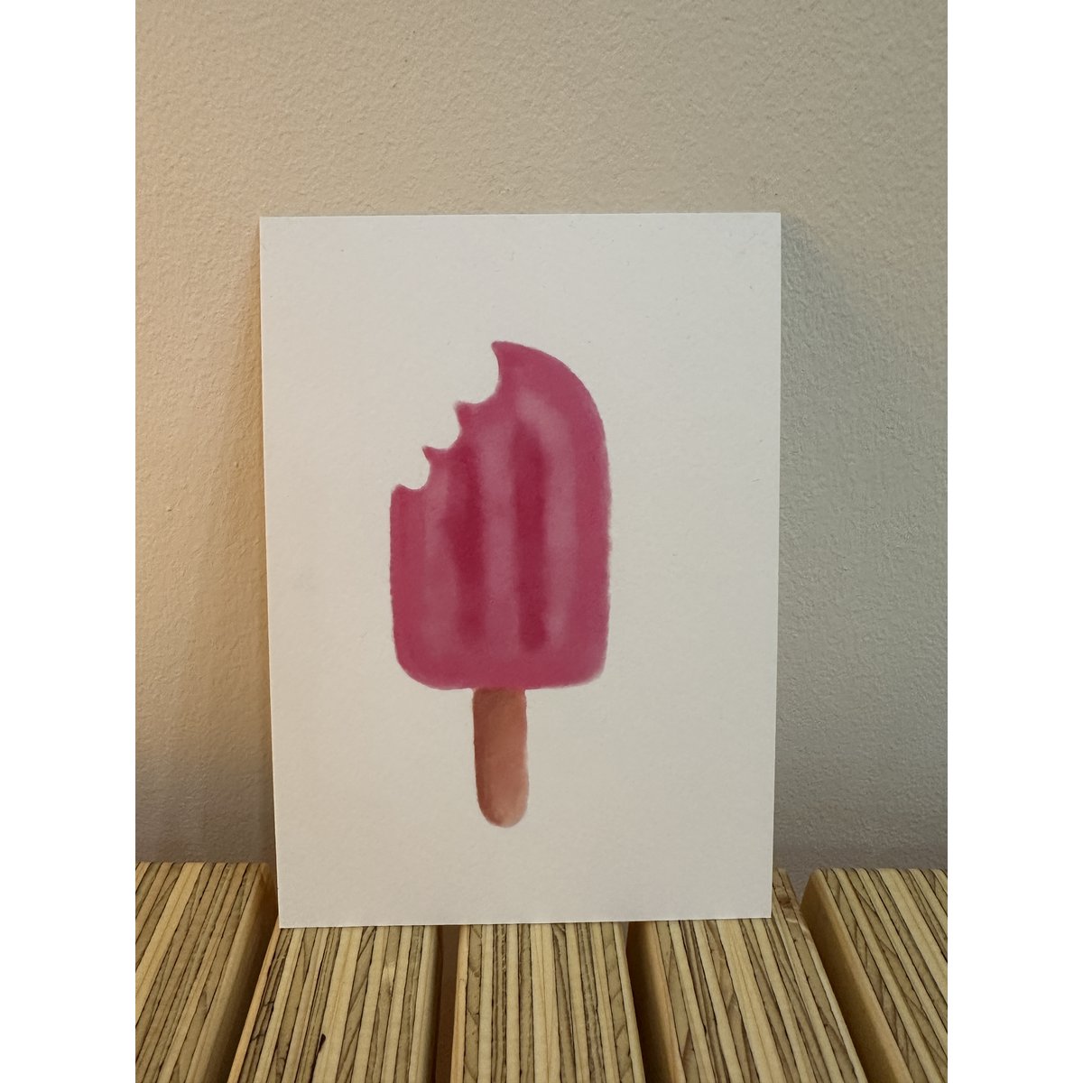 Carte postale glace - lot de 3