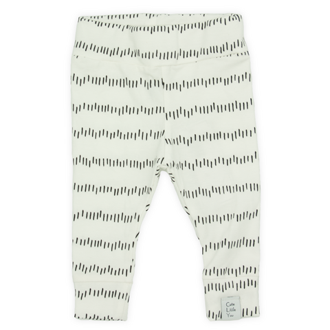 Legging | Onregelmatige strepen | Ecru