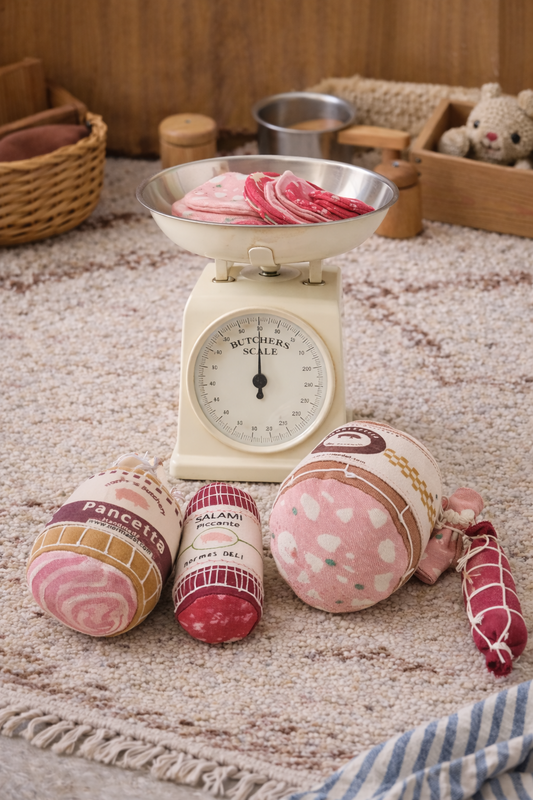 Mortadella-Spielzeug mit Scheibe – 1 Set